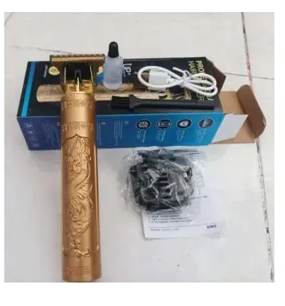 Alat Cukur Rambut Elektrik, Cukur Jenggot,Hair Clipper Trimmer, USB Rechargeable Razor,Penata Untuk Pria Portable mini Bentuk Naga EMAS GOLD  HITAM FREE Sisir SASAK  + OIL !! SUPER TAJAM  Mesin Kumis 5