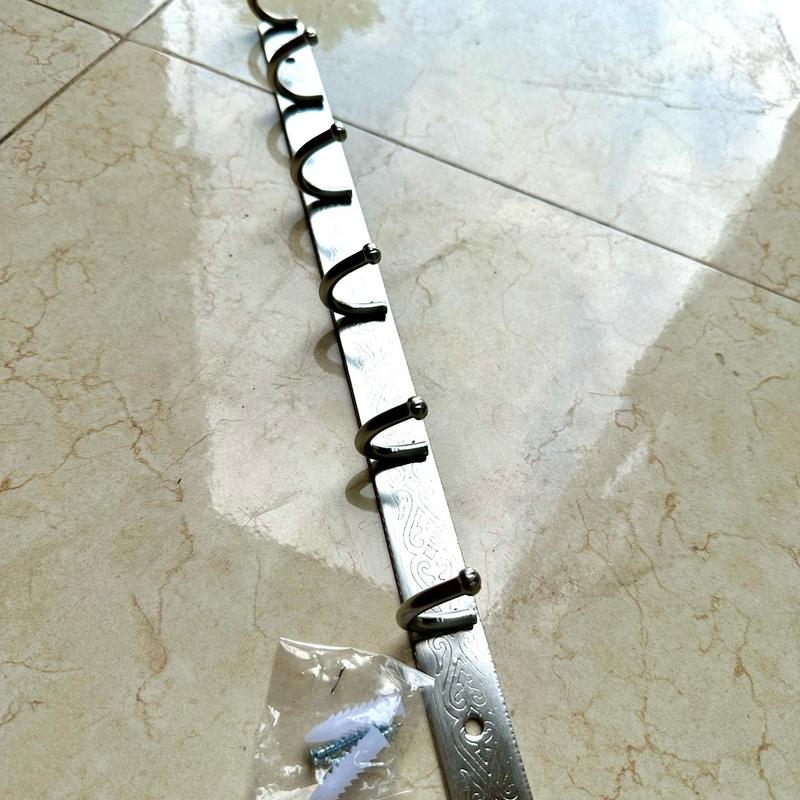 7 MÓC Thanh la khoan tường inox 201 dày chắc dùng treo đồ phòng tắm phòng ngủ tolet nhà bếp treo quần áo vật dụng Treo Tường 2