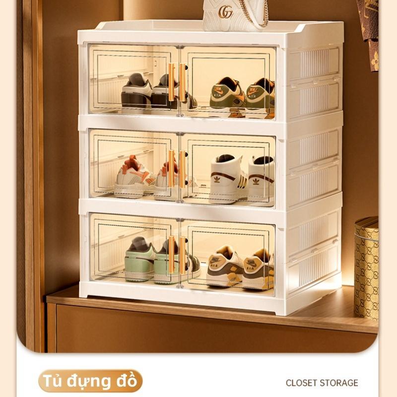 BREEZE Tủ Để Giày Gấp Gọn SHOE BOX Chất Liệu Nhựa ABS Cao Cấp Tiện Lợi Tháo Lắp Dễ Dàng 4