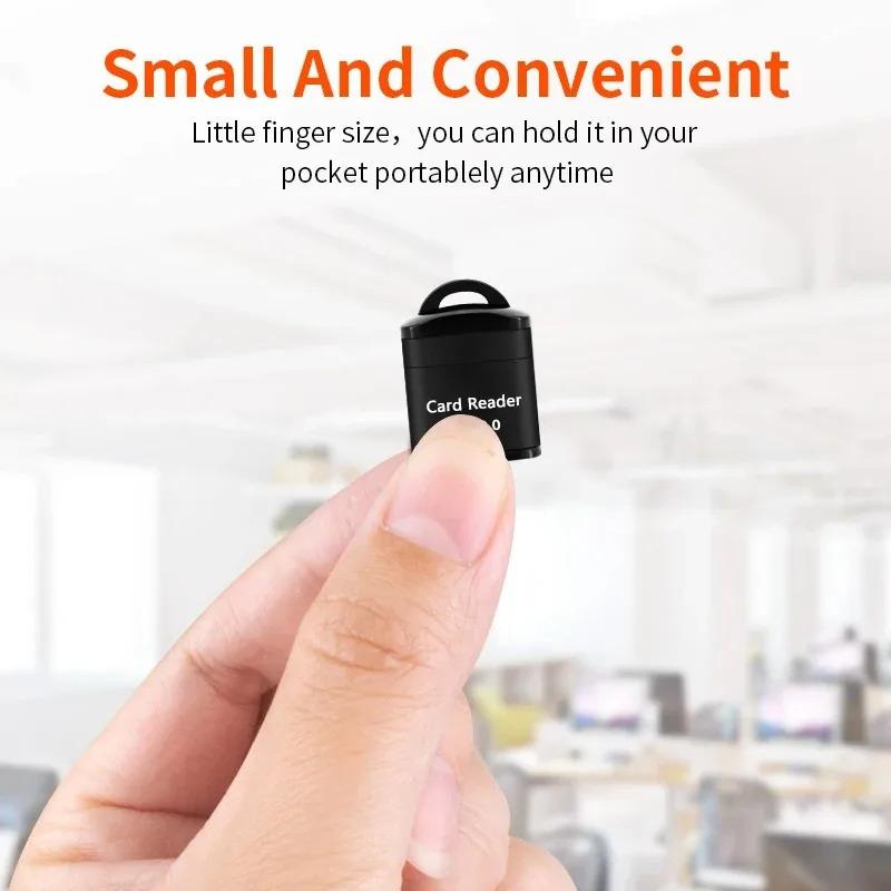 Mini high speed USB 2.0 card reader TF memory card adapter for computer desktop laptop notebooks USB cartridge 4