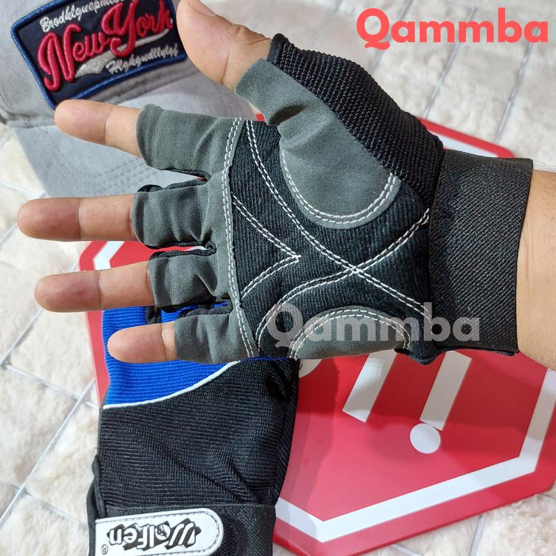 QAMMBA - Sarung Tangan Motor Setengah Jari / Half Finger Gloves / Sarung Tangan Wofen 4