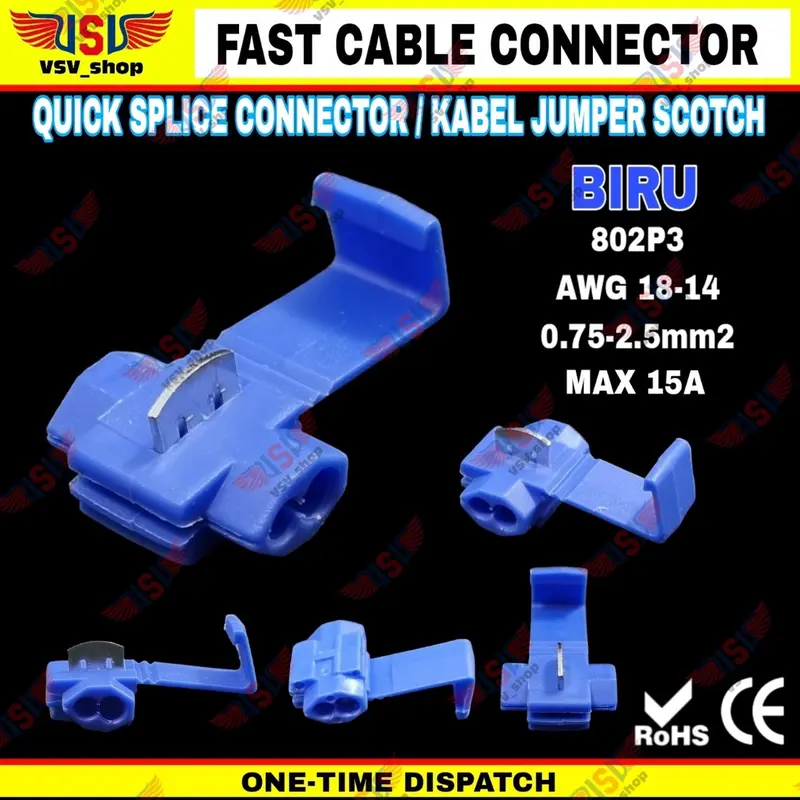 Konektor kabel listrik Jumper Lock Quick Cable Connector Sambungan Kabel 5