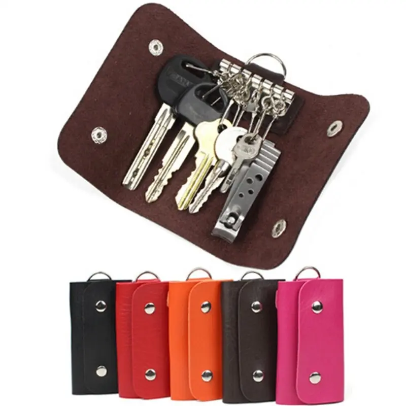Car Key Holder Wallets PU Leather Keychain Covers  Key Case Keys Housekeeper Organizer