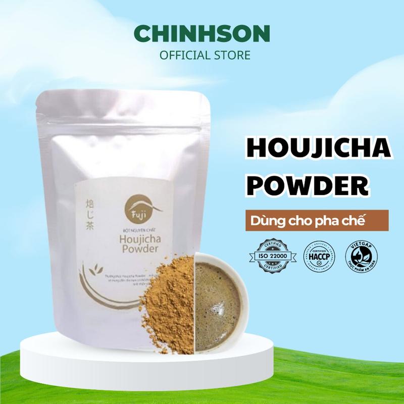 HOUJICHA 100G - Bột Trà Rang Nguyên Chất Pha Chế Đồ Uống, Làm Bánh Kẹo Chua Nho