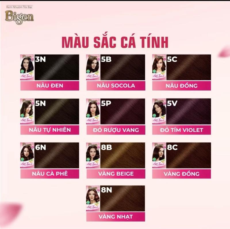 Product Introduction of ￼Thuốc Nhuộm Tóc Phủ Bạc Bigen Silk Touch Dạng Kem, Thuốc Nhuộm Thảo Dược Dưỡng Tóc Dài Và Dày 135ml 35