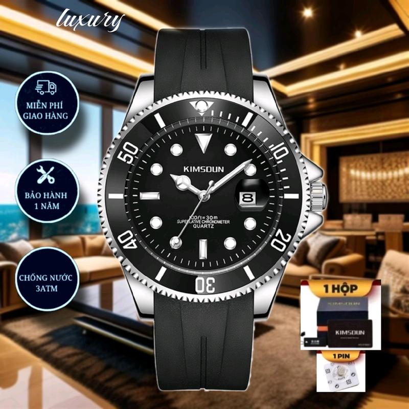 【Limited】Đồng Hồ Nam Chính Hãng K-1022 Niềng Xoay ( bảo hành chính hãng 12 tháng - chống nước 3ATM )_Watch Đeo Tay.