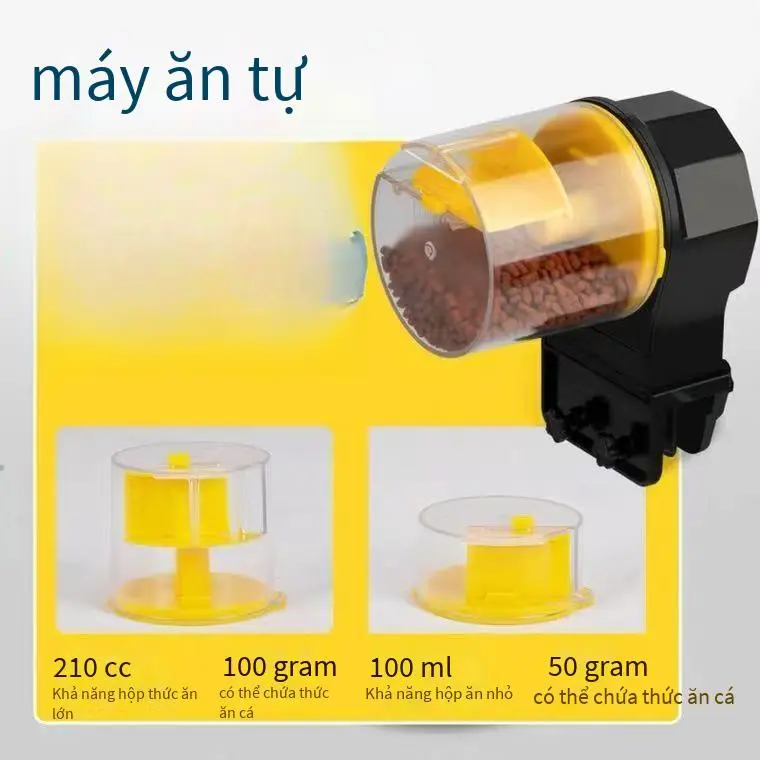 Máy cho ăn tự động hẹn giờ thông minh cho bể cá