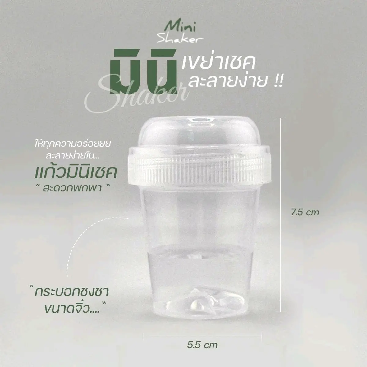 แก้วเขย่า ชงชา กระบอกชงชา แก้วเชคชา Matcha Mini Shaker