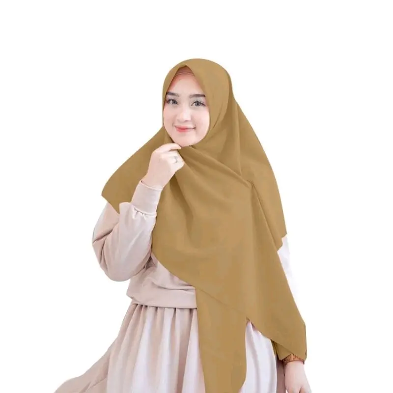 Hijab Segi Empat Bella Square Syar'i Jumbo 130x130cm - Bahan Polycotton Premium Grade A/Doble Haycont - Cantik, Lembut Kerudung Syari 3