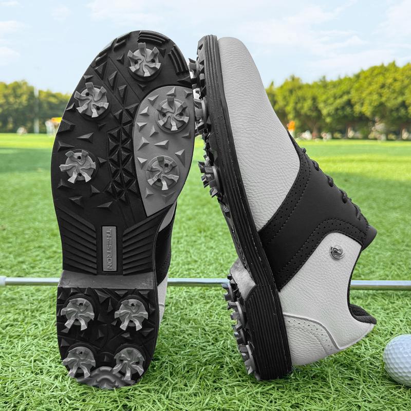 Product Introduction of Professional Men Golf Shoe Brogue Removable Leather Shoes with Nails Casual Business Sneaker Non Slip 26