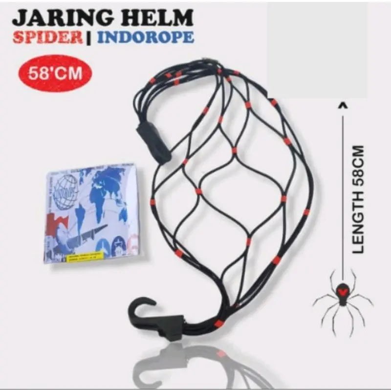 Tali Jaring Helm Spider New Design / Tali Jaring Helm Motor Terbaru Multifungsi