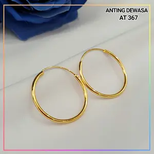 Cute Jewelry Anting Dewasa Gipsy polos Super Elegan Perhiasan Wanita Murah AT 367