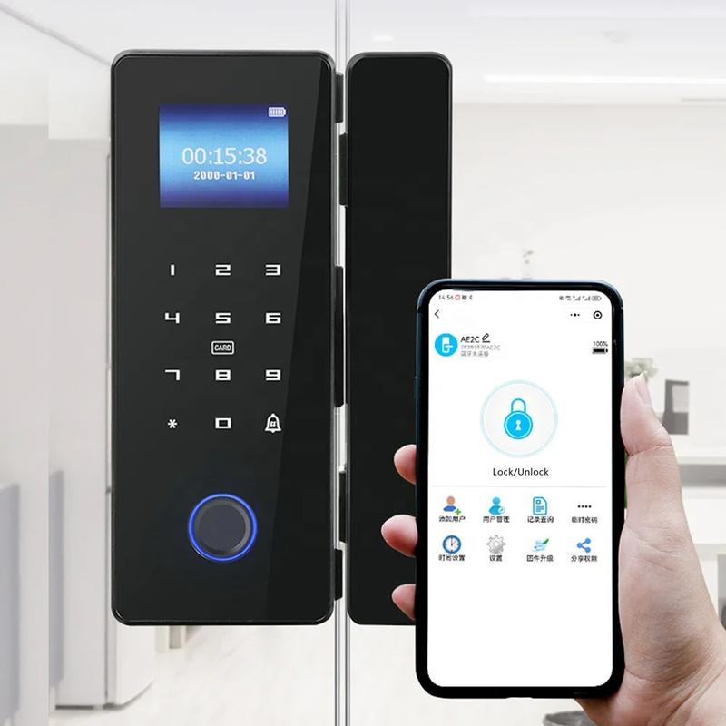 Product Introduction of Khóa vân tay cửa kính G8 tíc hợp màn hình led cài đặt 2