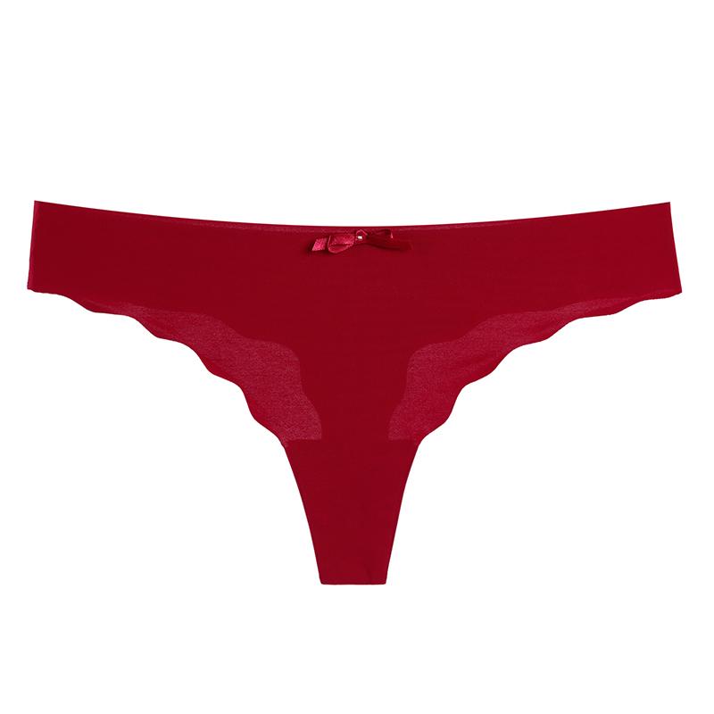 Product Introduction of Women's Thongs G-string Underwear Seamless Invisible Panties For Ladies Fashion Ruffle Female T-back Underpants 1/2pcs Womenswear Comfort 5