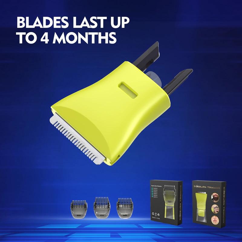 Product Introduction of 4 Pieces Men's Manual Comb Beard Razor Head Replacement Blade for Philips OneBlade Razor Men's Shaver Beard Trimmer Blades Replacement Accessories 37