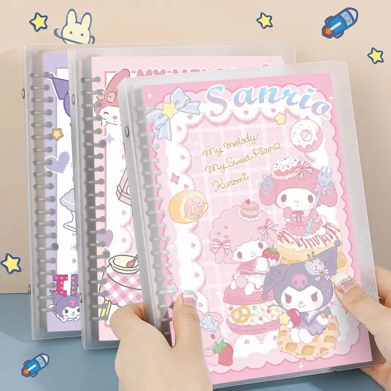 Buku Nota Lingkaran Longgar, Sanrio Clow M Cinnamoroll Babycinnamoroll, Buku Jurnal Boleh Tanggal Pelajar, Buku Nota Grid Mendatar, 2024
