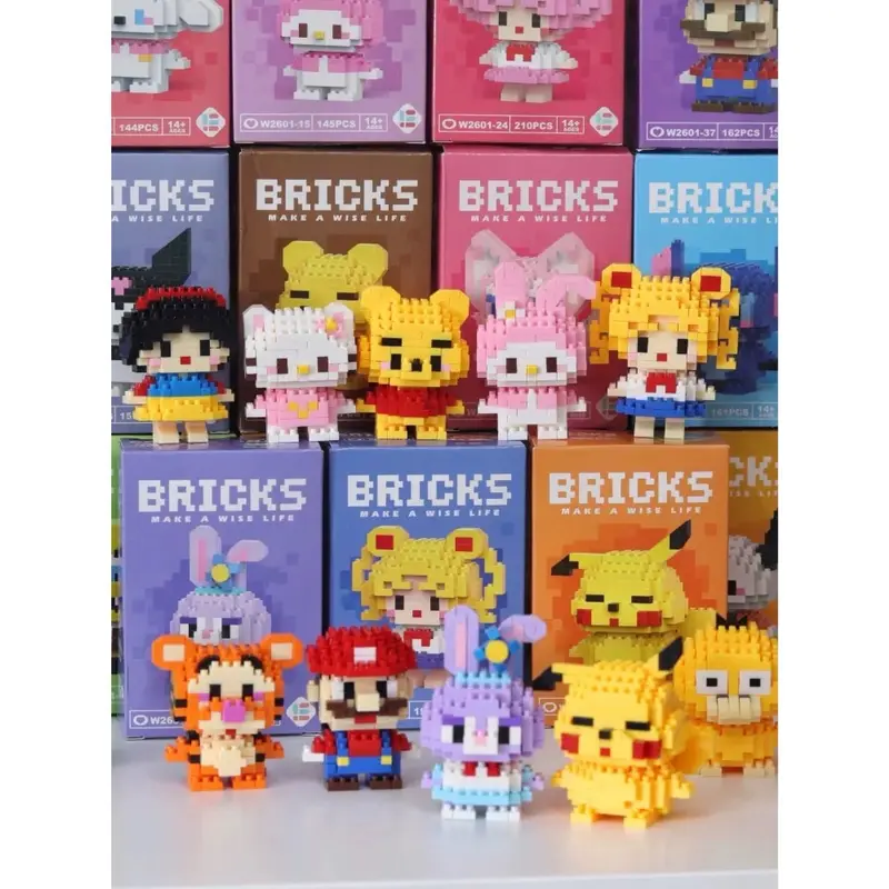 Nano Block Model DIY Karakter Balok Susun Edukasi Anak Bricks Mini Blok Hadiah Mainan Plastik Toys 2