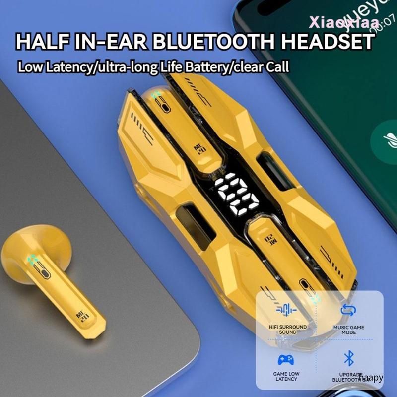 Product Introduction of New Mecha E-Sports Headset - High Quality, Clear Calls. Wireless Bluetooth Headset with Low Latency for Gaming. TWS Wireless Earphone with Bass and Handsfree Function.dsa 11