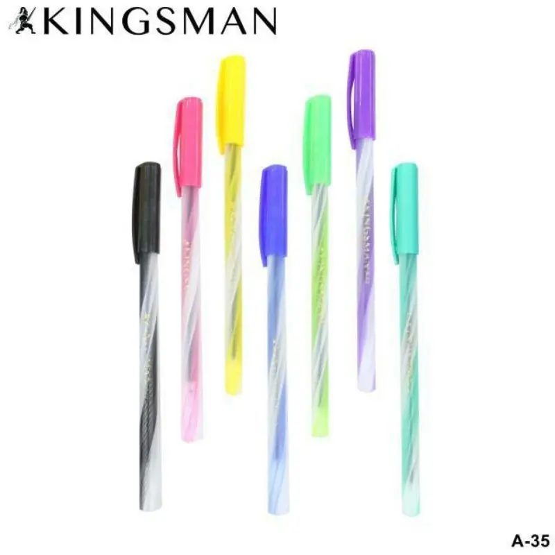 [ HAPPY GUBUK } 1 pcs Pulpen Kingsman A35 Ulir / Pen Lilin Harga Murah