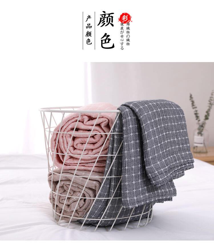 Product Introduction of Japan Pure Cotton Towel Bed Thin Airable Cover Cotton Gauze Quilt Adult Nap Blanket Spring and Summer Bed Sheets Thickened 6