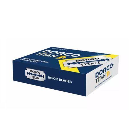 Dao Lam Dorco TiTan - 100 lưỡi, 10 hộp nhỏ, 1 hộp nhỏ có 10 lưỡi lam, cạo râu, cạo lông mặt