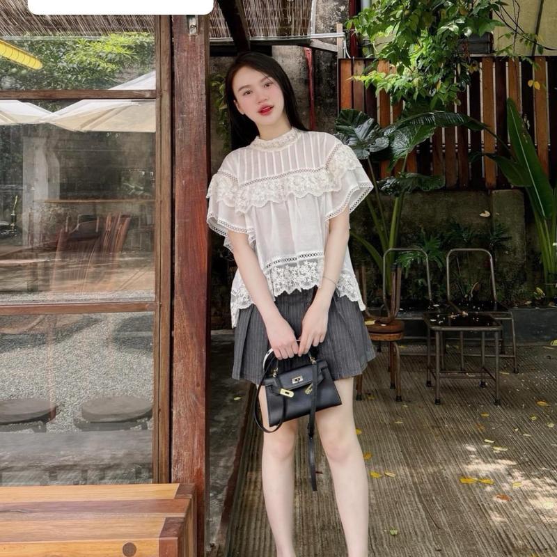 Túi Xách Nữ Size 19cm da sần hạt gạo xách tay / đeo chéo 2