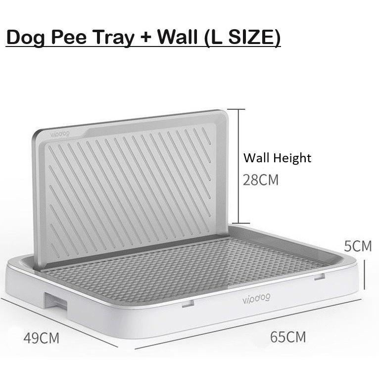 Dog Pee Tray Puppy Dog Potty Tray Dog Toilet Pet Pad Holder Dog Toilet Potty Training Tray with Wall Cover 1