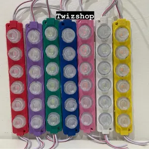 (isi 10 pcs) Lampu LED 6 Mata Variasi Motor Mobil Truk 6 Mata 12 Volt & 24 Volt / LED 1x6 Mata Variasi Truck 24V & 12V 6 Watt (NYALA DIAM)