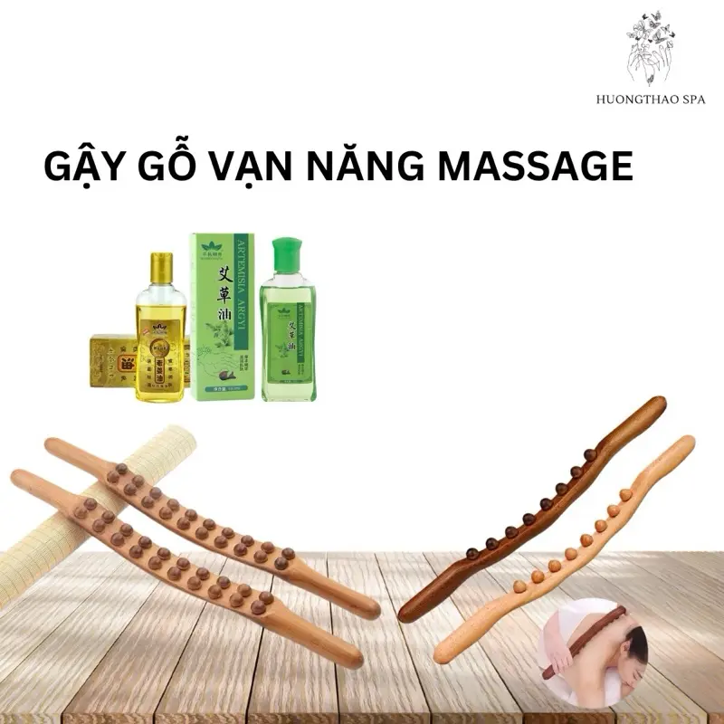 Gậy Gỗ Vạn Năng Massage Body, Dưỡng Sinh.