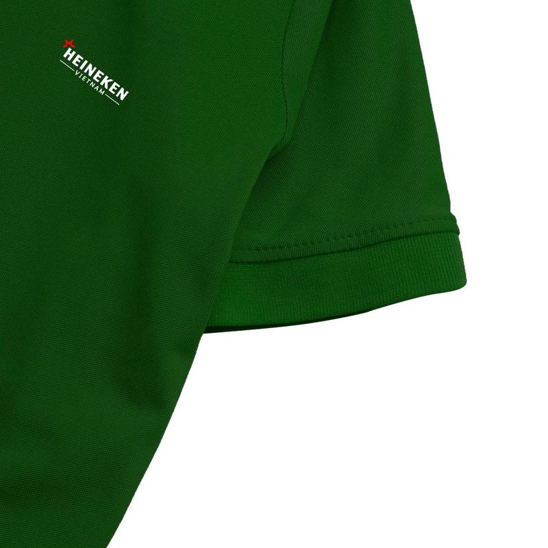 ÁO ĐỒNG PHỤC POLO HEINEKEN viet nam chất vải dày dặn. áo  xanh 4