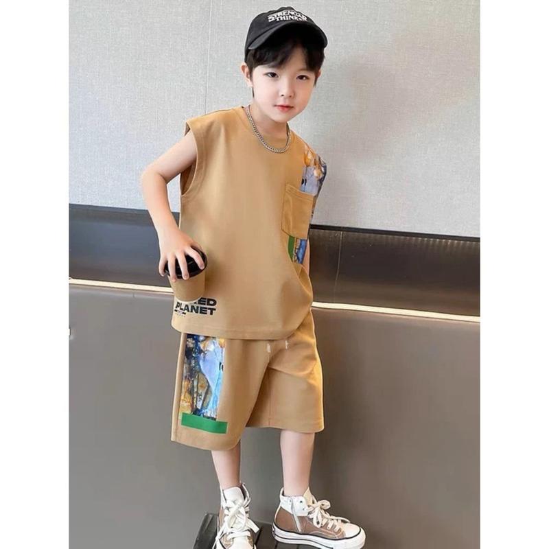 Bộ 3 lỗ mùa hè cho bé trai từ 17-45 kg mặc vừa ,phong cách cá tính .Chất cotton cá xấu mềm mịn thấm hút mồ hôi, đường may kĩ 7