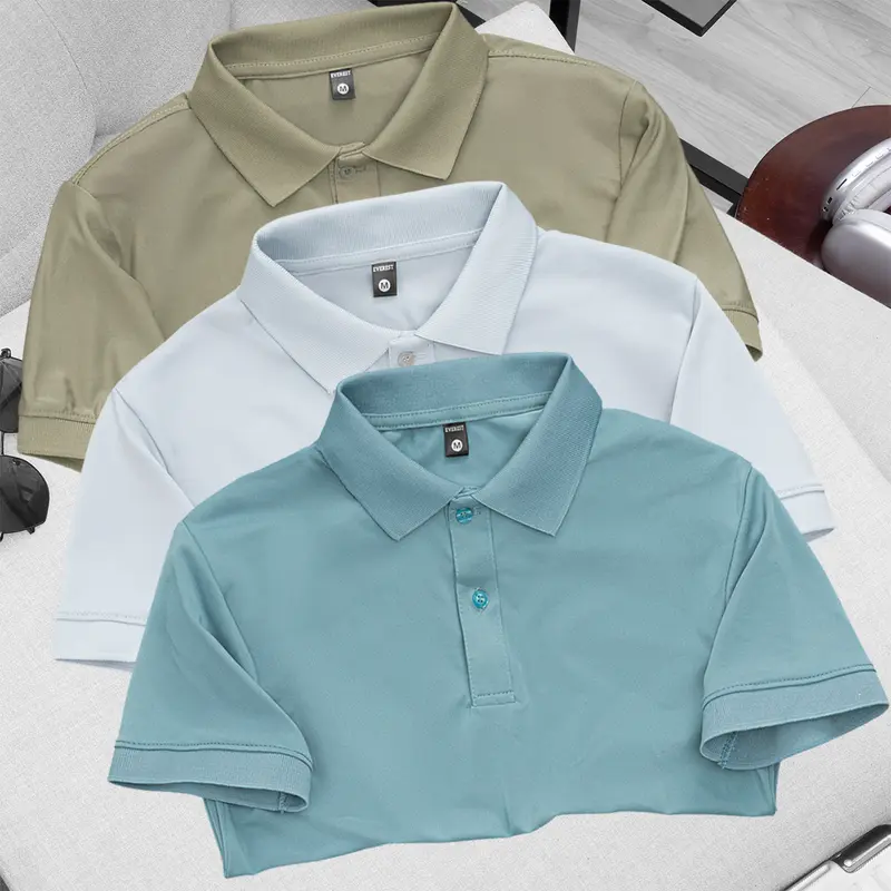 Bộ 3 áo thun polo nam Everest vải cá sấu co giản 4 chiều Nhiều màu Menswear Shirt 6