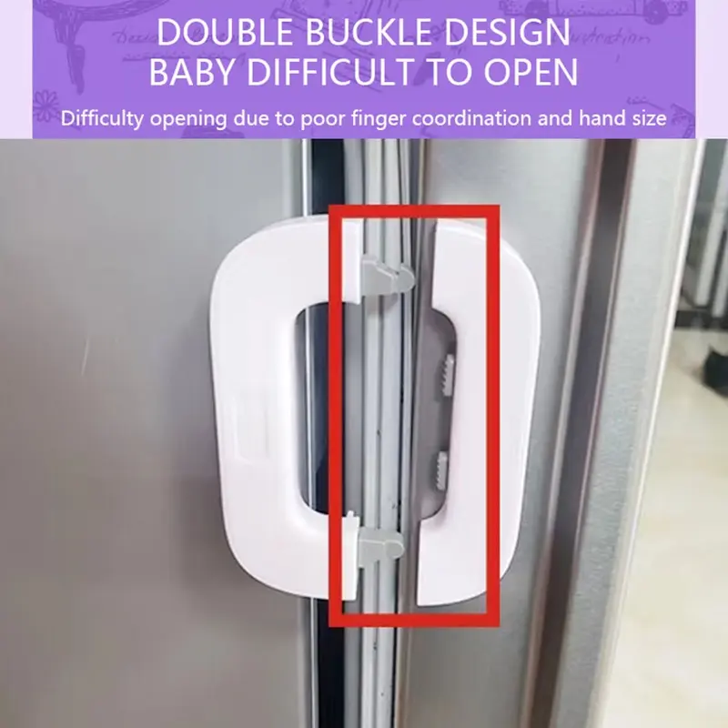 Baby Safety Lock / Pengaman Pintu Kulkas Serbaguna / Pengunci Pintu Tambahan 4