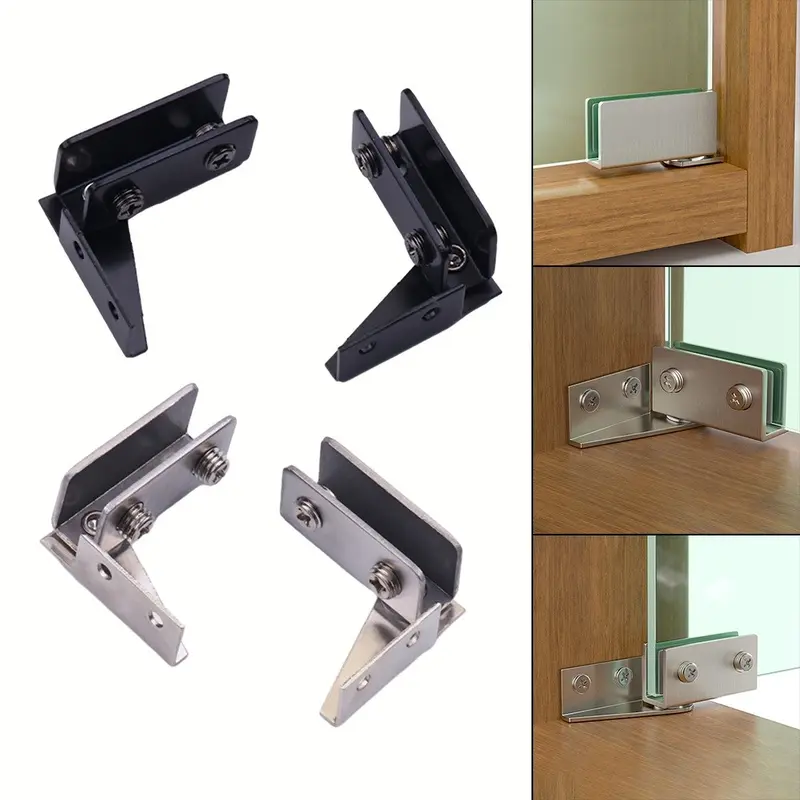 Bản Lề Cửa Kính, 2 Chiếc, Không Xốp, Cảm Ứng Từ Tính, Tủ Trưng Bày 3
