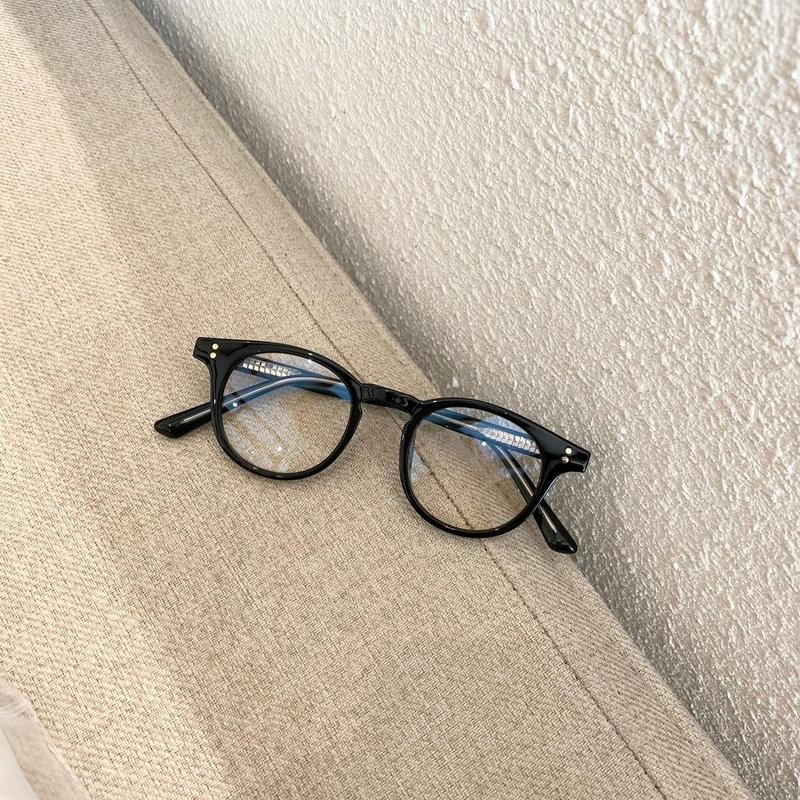 Gọng kính nhựa cốt kim loại dáng tròn nhỏ 63001 kèm tròng cận