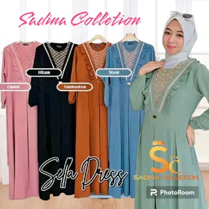 GAMIS SELLA DRESS CRINGKEL AIRFLOW MIX BORKAT KEKINIAN GAMIS CRINGKEL MODEL BARU GAMIS LEBARAN GAMIS REMAJA