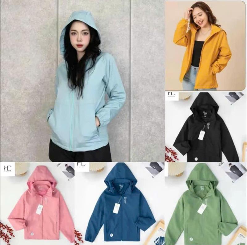 Áo Khoác Gió Nữ Cao Cấp, vải tráng bạc chống mưa, chống gió, chống tia UV , Top Jacket Women