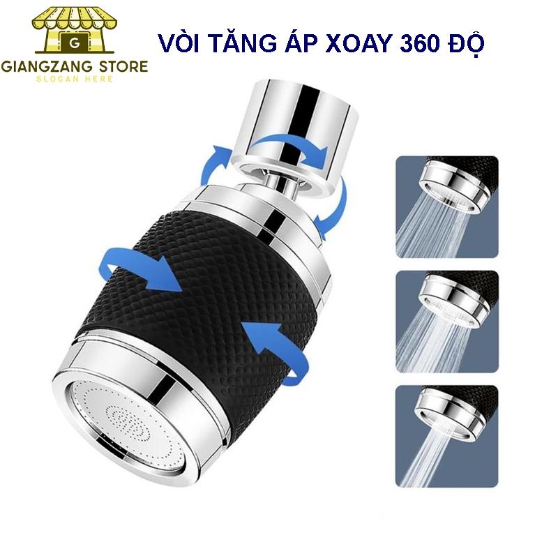 Bộ lọc vòi tăng áp 3 chế độ - xoay 360 độ - chống bắn tung tóe xoay đa năng kiểu mới đa chức năng
