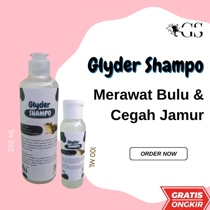 SHAMPO SUGAR GLIDER ANTI JAMUR / GLYDER SHAMPO HEWAN PELIHARAAN