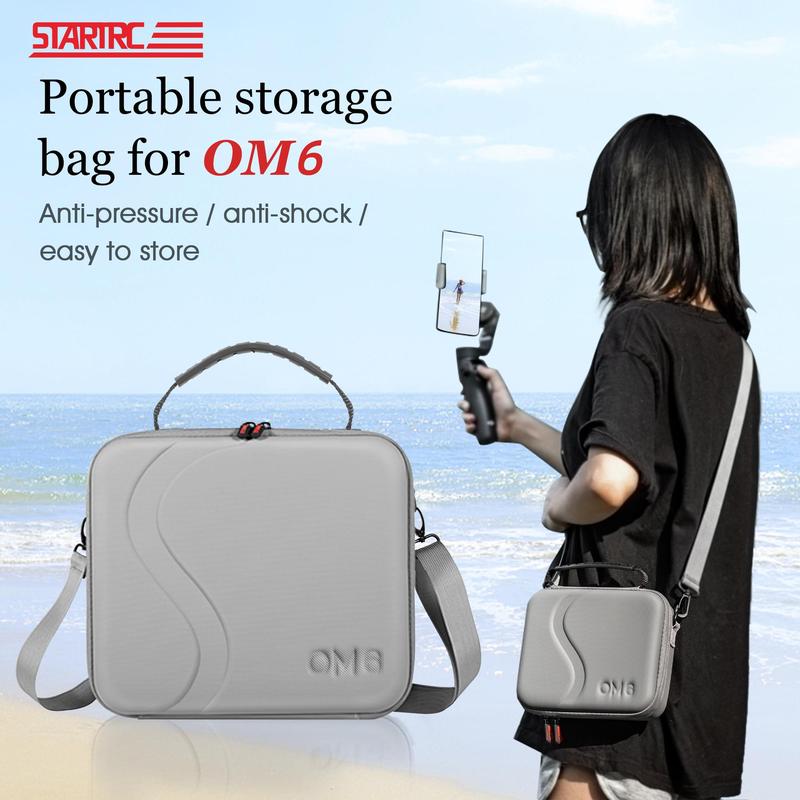 Product Introduction of STARTRC Portable Handheld Gimbal Storage Bag, Fashion PU Handheld Crossbody Shoulder Bag, Camera Accessories for DJI OM6 2