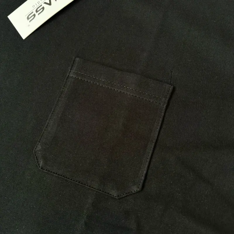 Áo thun trơn nam form regular fit đơn giản túi trước ngực 100% coton 2 chiều brand MASS STUDIO Cổ Tròn Menswear Cotton 8
