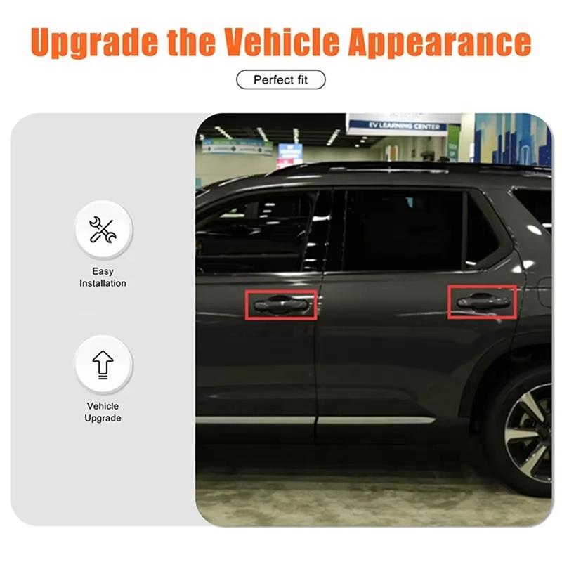 For Honda Pilot 2023 2024 ABS Carbon Fiber Car Exterior Door Handle Cover Trim Accessories 5