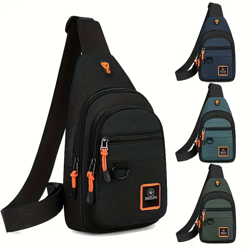 Men's Casual Outdoor Small Chest Bag, Hiking Bicycle Shoulder Bag, Sports Small Crossbody Bag, Travel Small Backpack, Men's Chest Bag, Single Shoulder Bag
