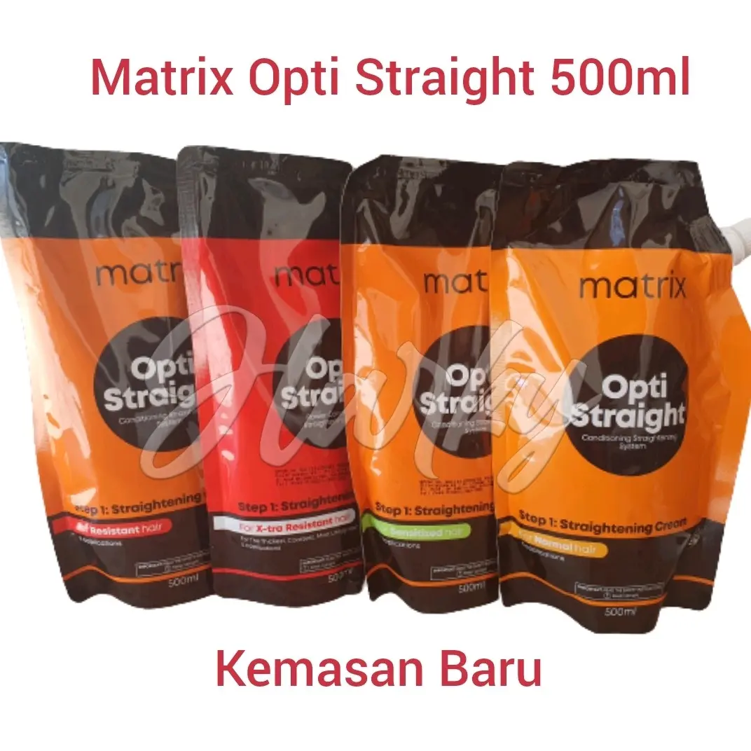 MATRIX OPTI STRAIGHT 500 ml optistraight obat smoothing rambut Step 1 / Step 2 - Tiap Varian Terpisah Meluruskan