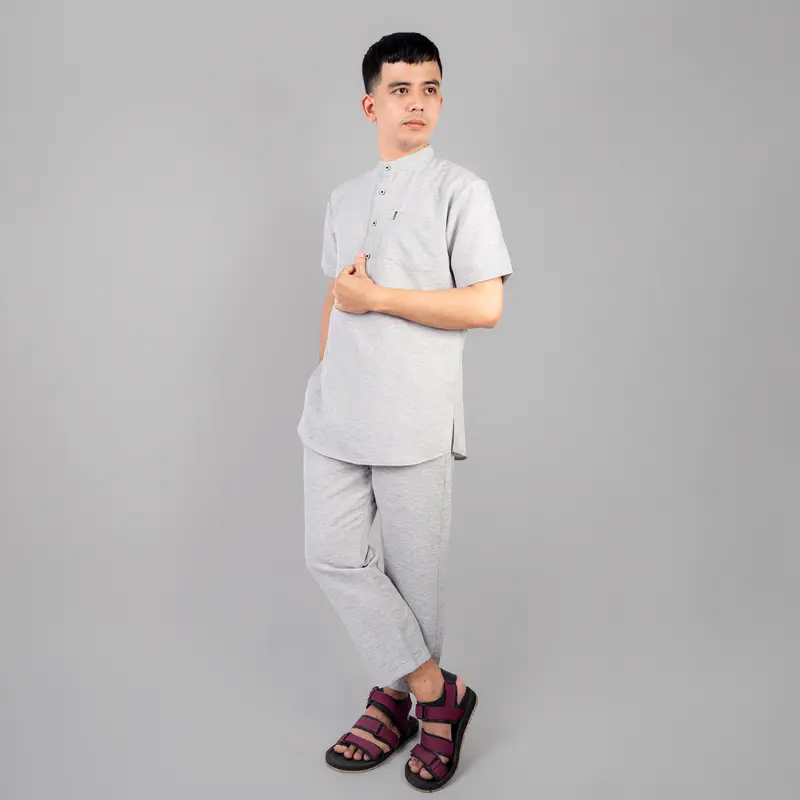 Katsae - Koko Pria Dewasa Setelan Baju celana Muslim | Set Kemeja Koko Kurta Hasbi 7