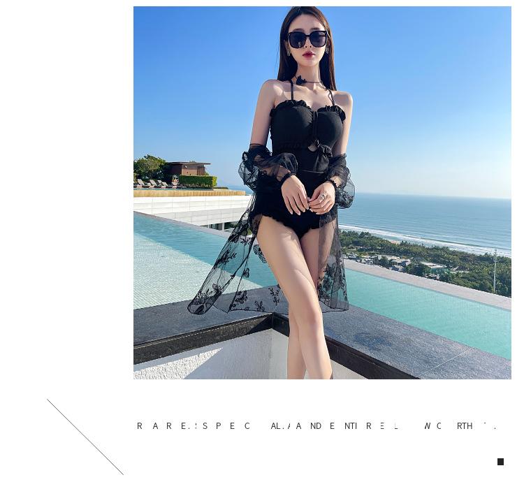 Product Introduction of New Swimsuit Women's Overall Advanced One-Piece Bikini Swimsuit Hot Spring Seaside Vacation Swimsuit 11