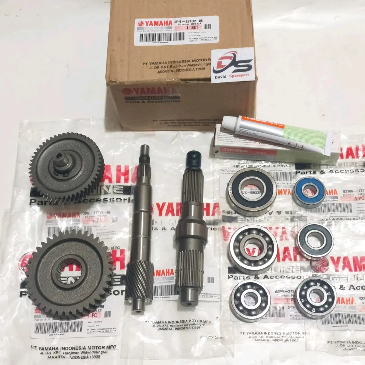 GIGI RESIO SET BEARING RESIO KOMPLIT YAMAHA MIO M3 MIO Z SOUL GT 125 FINO FI 125 X RIDE 125 2PH Motor