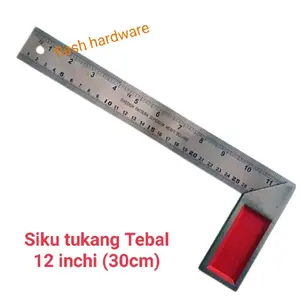 Siku meter tukang 12" ( 30cm) tebal jumbo