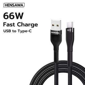 HENSAWA รุ่น US3104 สายชาร์จเร็ว 66W USB A เพื่อ TypeC USB C 27W Type-C To L 60W 100W Typec to typec Cable สายยาว 1.2 เมตร สาย Adapter Fast Charge อแดปเตอร์ หัวแปลง ตัวแปลง Laptop