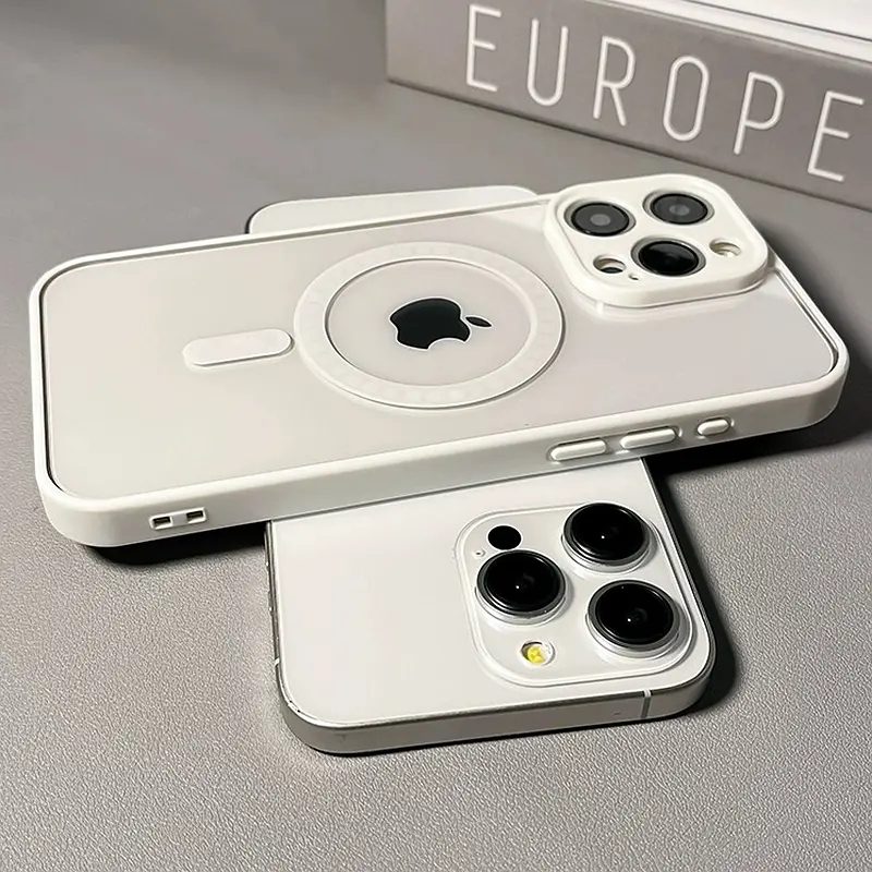 Luxury Wireless Charge Magsafe Transparent Phone Case For iPhone 11 12 13 14 15 Pro Max Plus Clear Magnetic Bumper Cases Cover